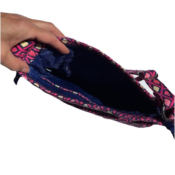 Vera Bradley Katalina Pink Diamonds Messenger Laptop Bag Preowned but Unused - Picture 6 of 12